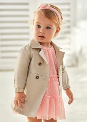 1439 - Raincoat for baby girl - Sand