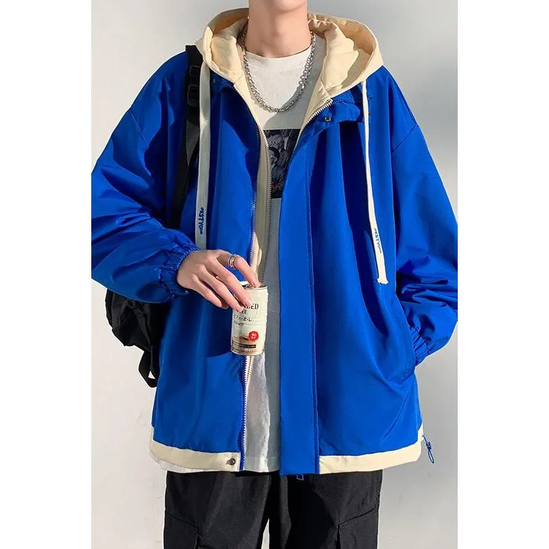 2 in 1 Lightweight Casual Raincoat Hooded Jacket