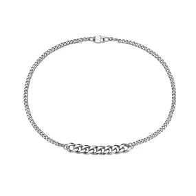 2 SIZES MIAMI CUBAN LINK ( 4 MM   9MM ) STAINLESS STEEL CHOKER STACKEABLE NECKLACE