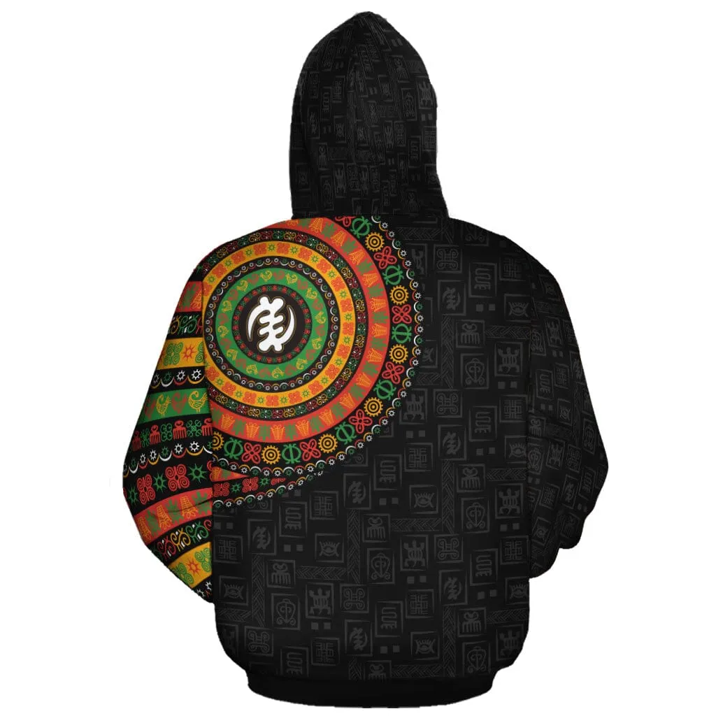 Adinkra Symbols Print Sleeve Premium Hoodie