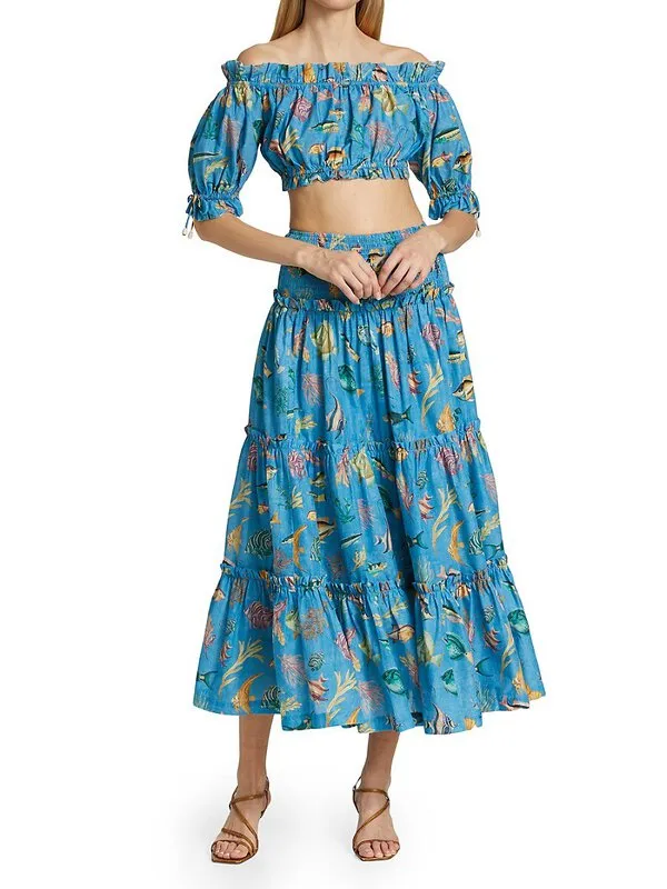 Alemais Otto Top Charming & Midi Skirt Set