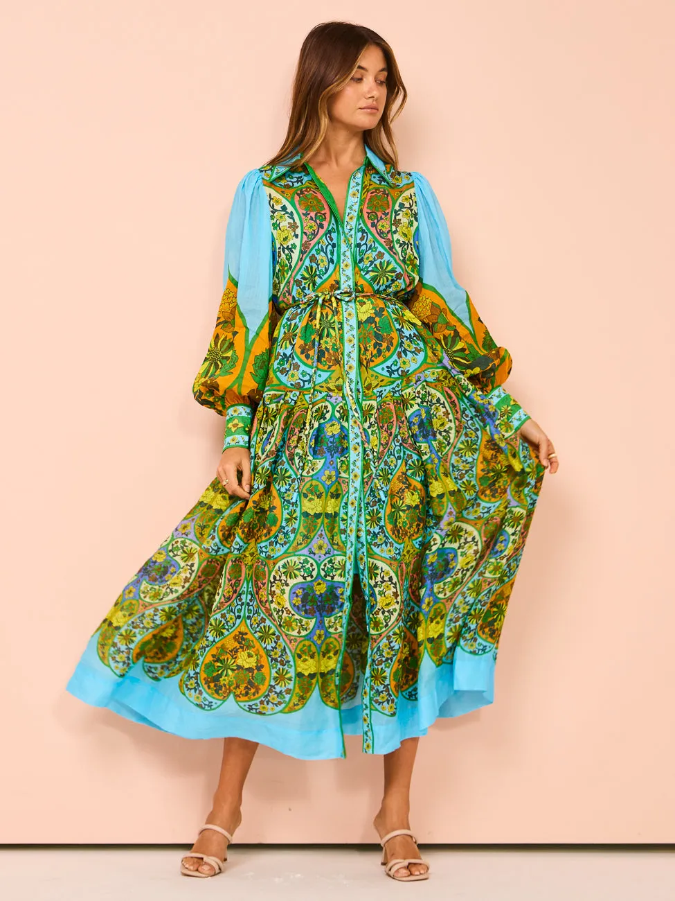 Alemais Sofie Shirtdress in Multi