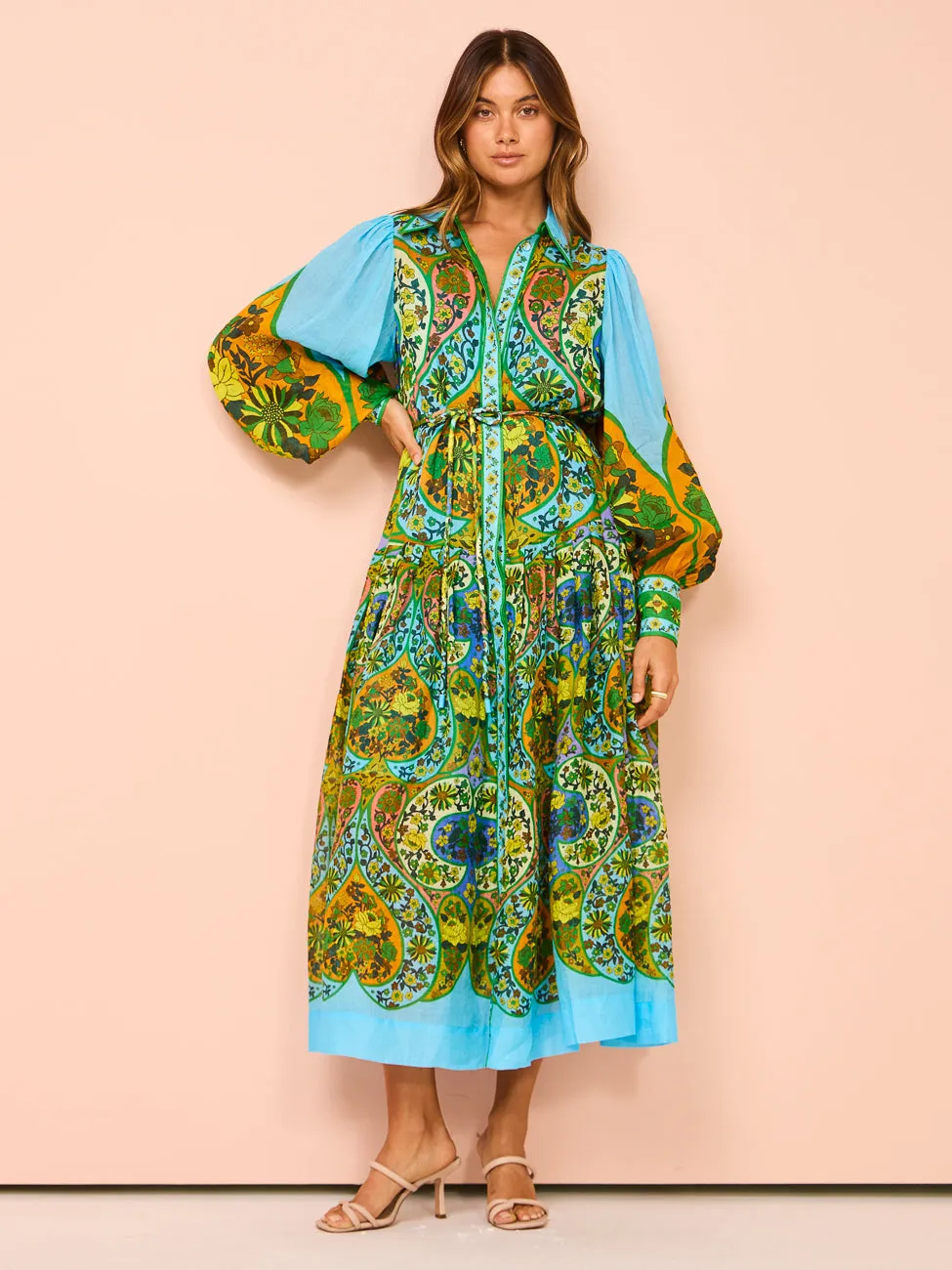 Alemais Sofie Shirtdress in Multi