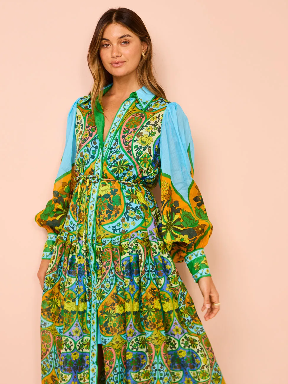 Alemais Sofie Shirtdress in Multi