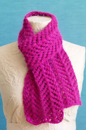 Angora Lace Scarf Pattern (Knit)