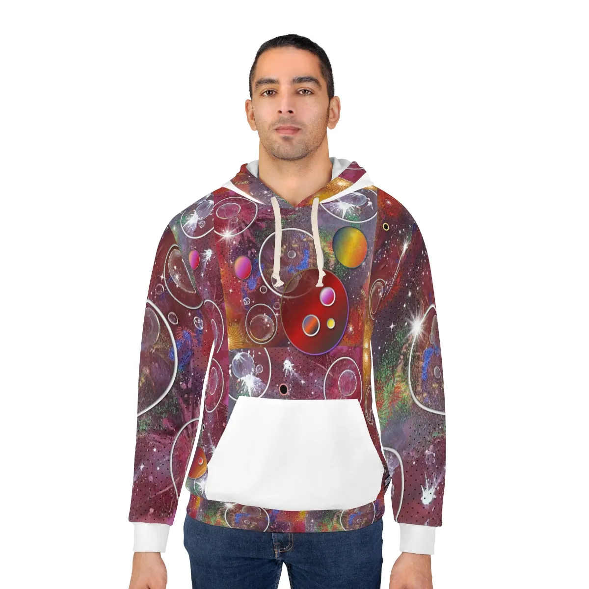 AOP Unisex Pullover Hoodie GALAXY