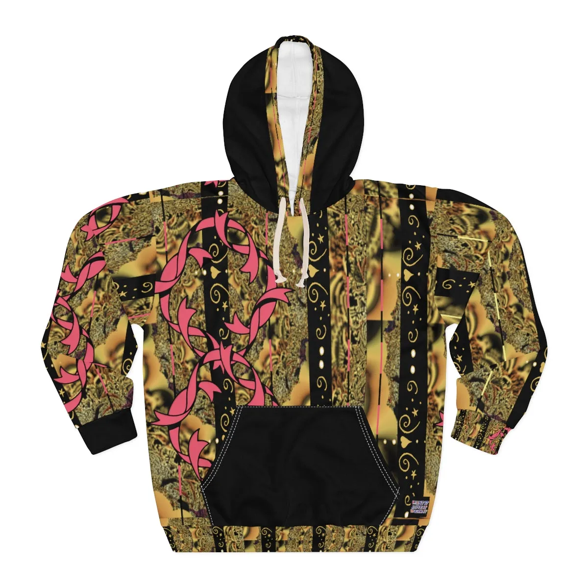 AOP Unisex Pullover Hoodie REGALLY PINK