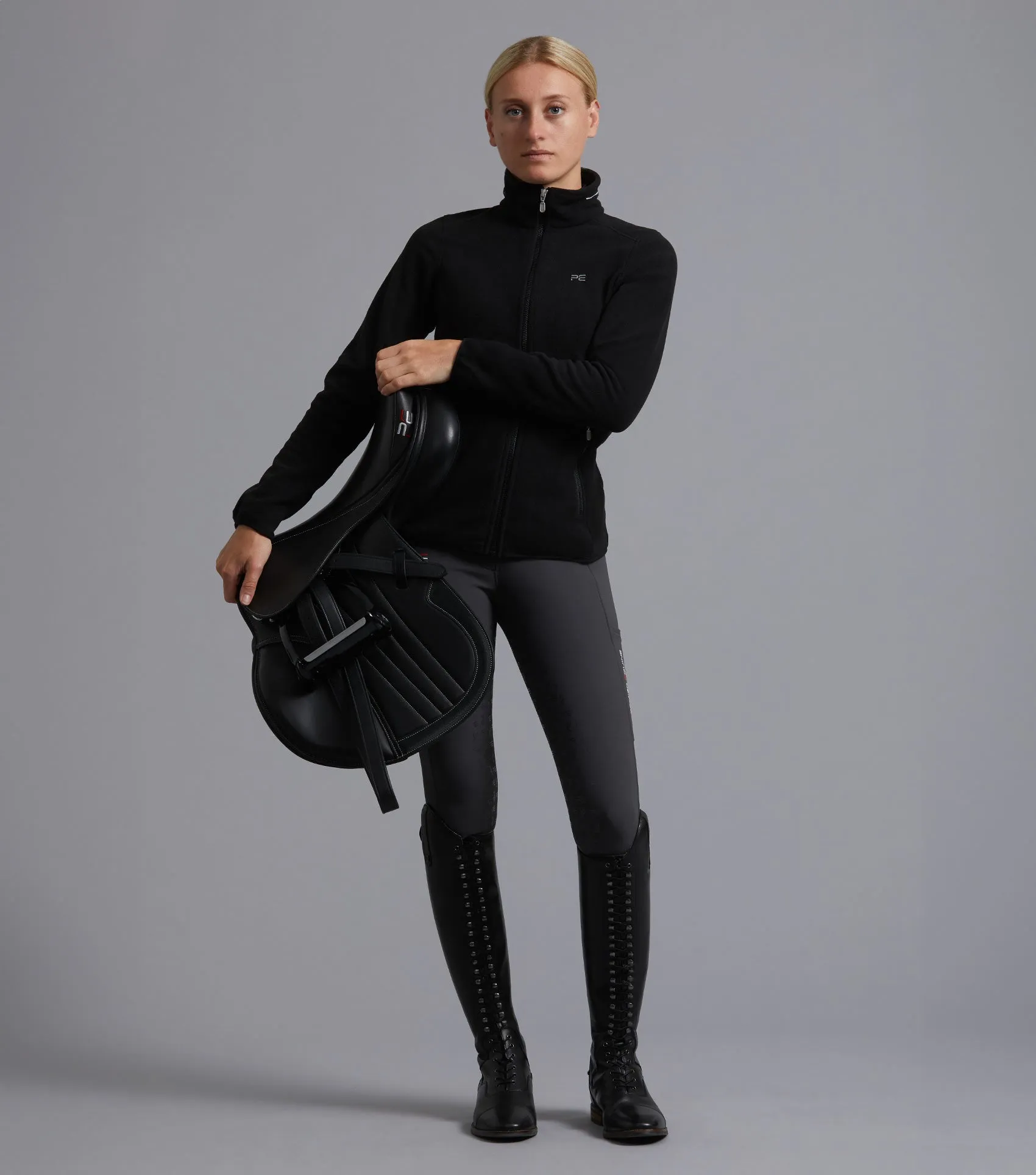 Ascendo Microfleece Riding Top Black