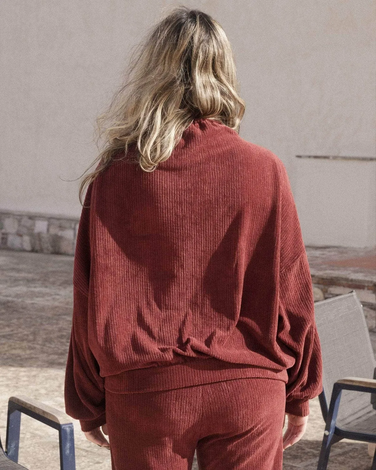 Aster Brown Red Ran Sweatshirt