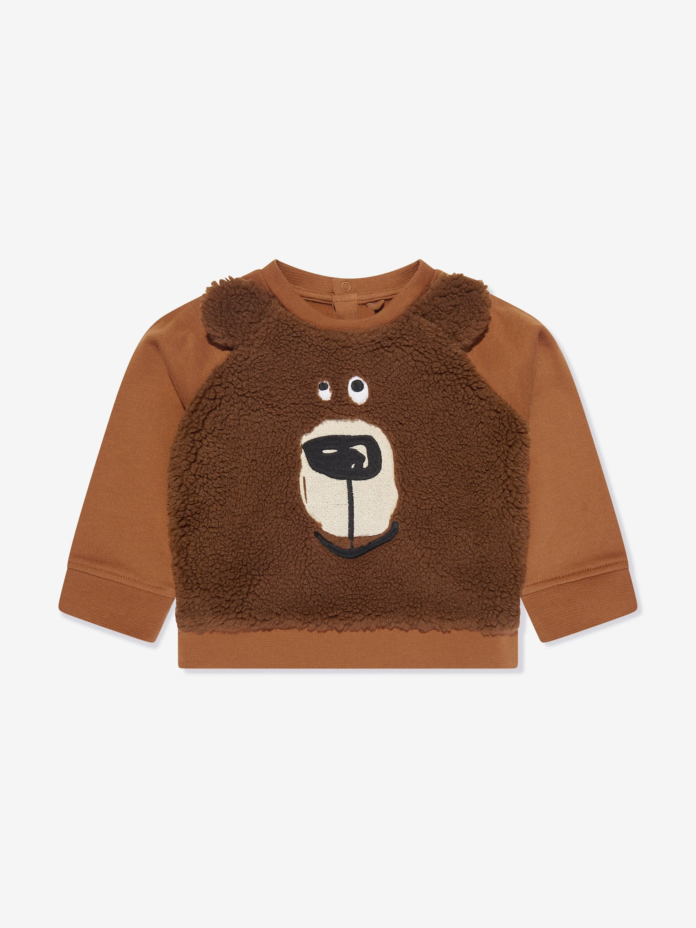 Baby Boys Bear Sweatshirt in Brown