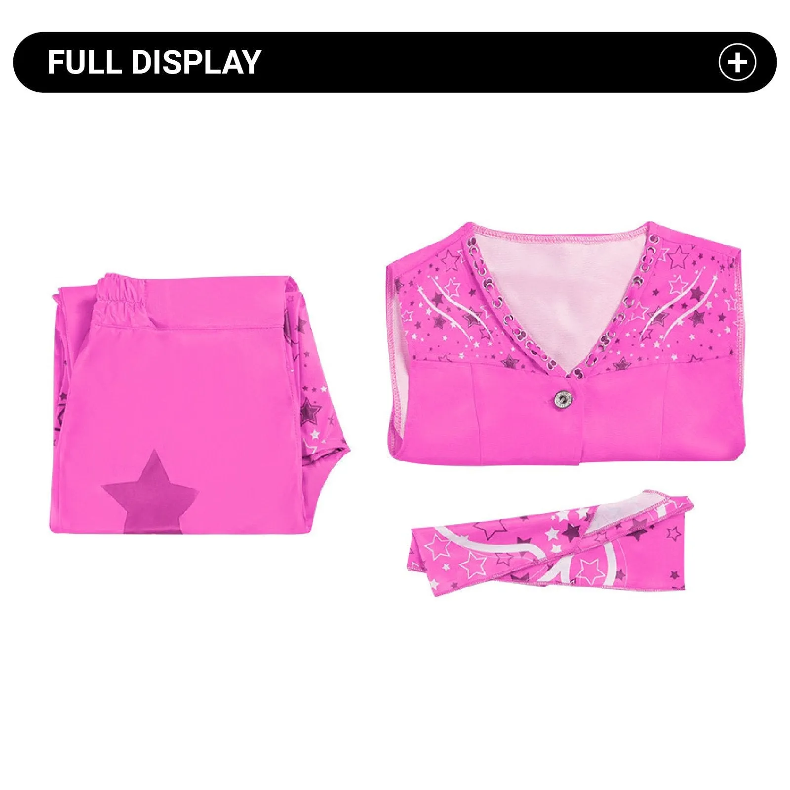 Barbie Pink Cosplay Set Retro Disco Outfit for Women