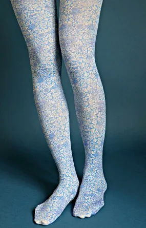 Bird & Anemone By William Morris Printed Art Tights