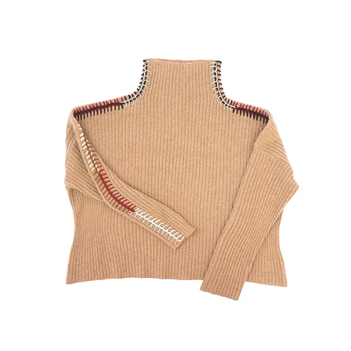 Blanket Stitch Turtleneck