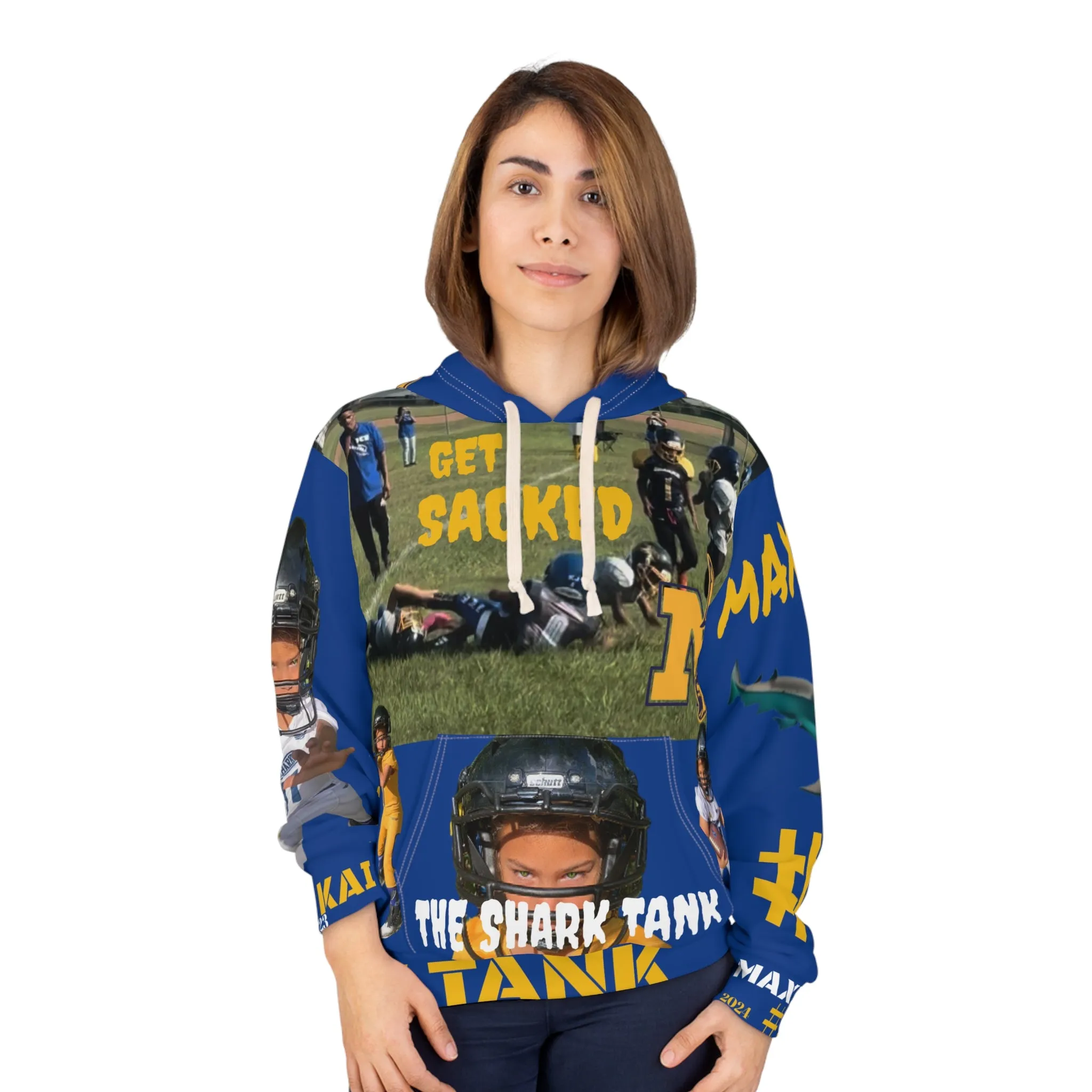 Blue Kai The Shark Tank Unisex Pullover Hoodie (AOP)