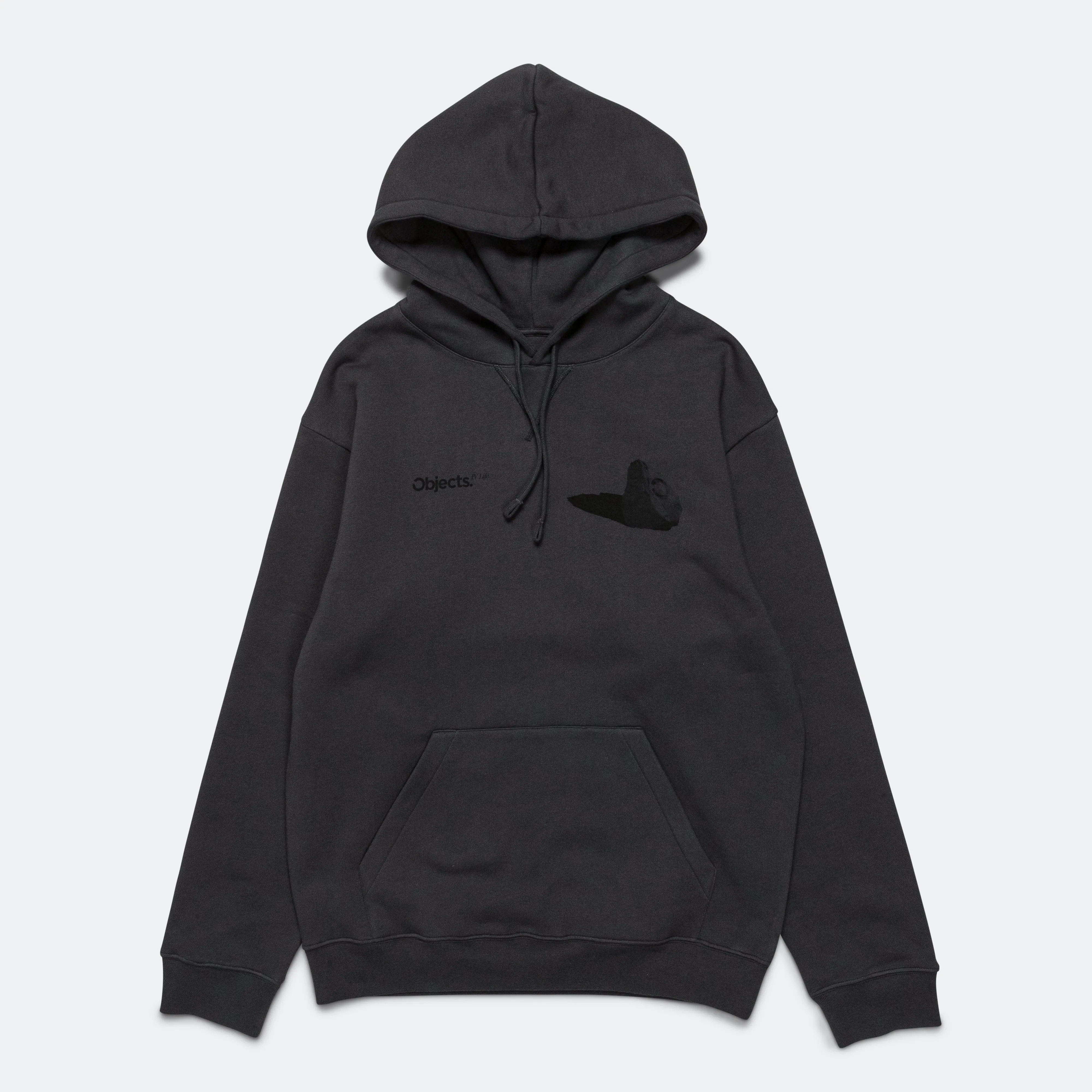 Boulder Print Hoodie - Anthracite