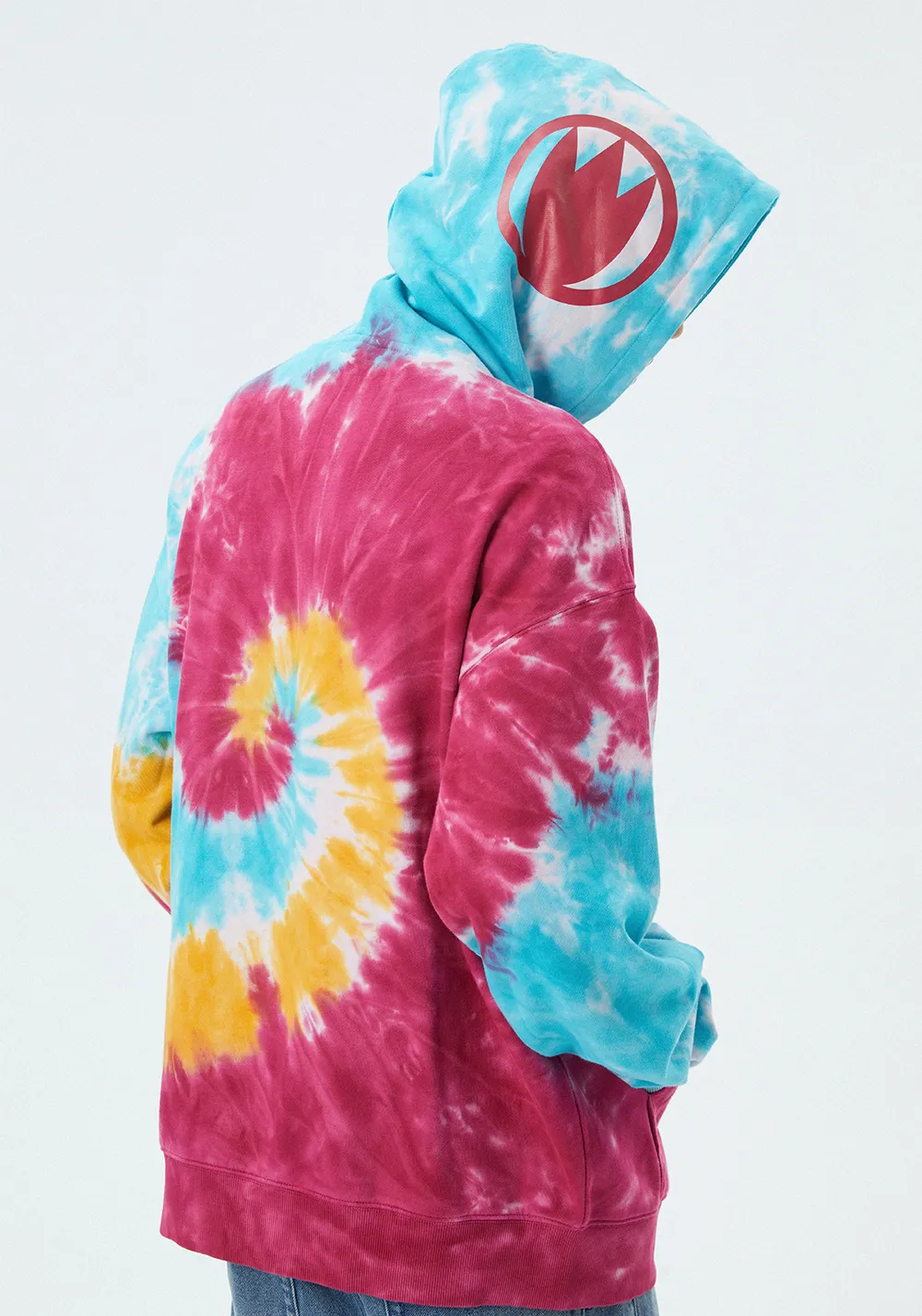 BURNIN* Flame Swirl Hooded Sweatshirt Jacket Hoodie