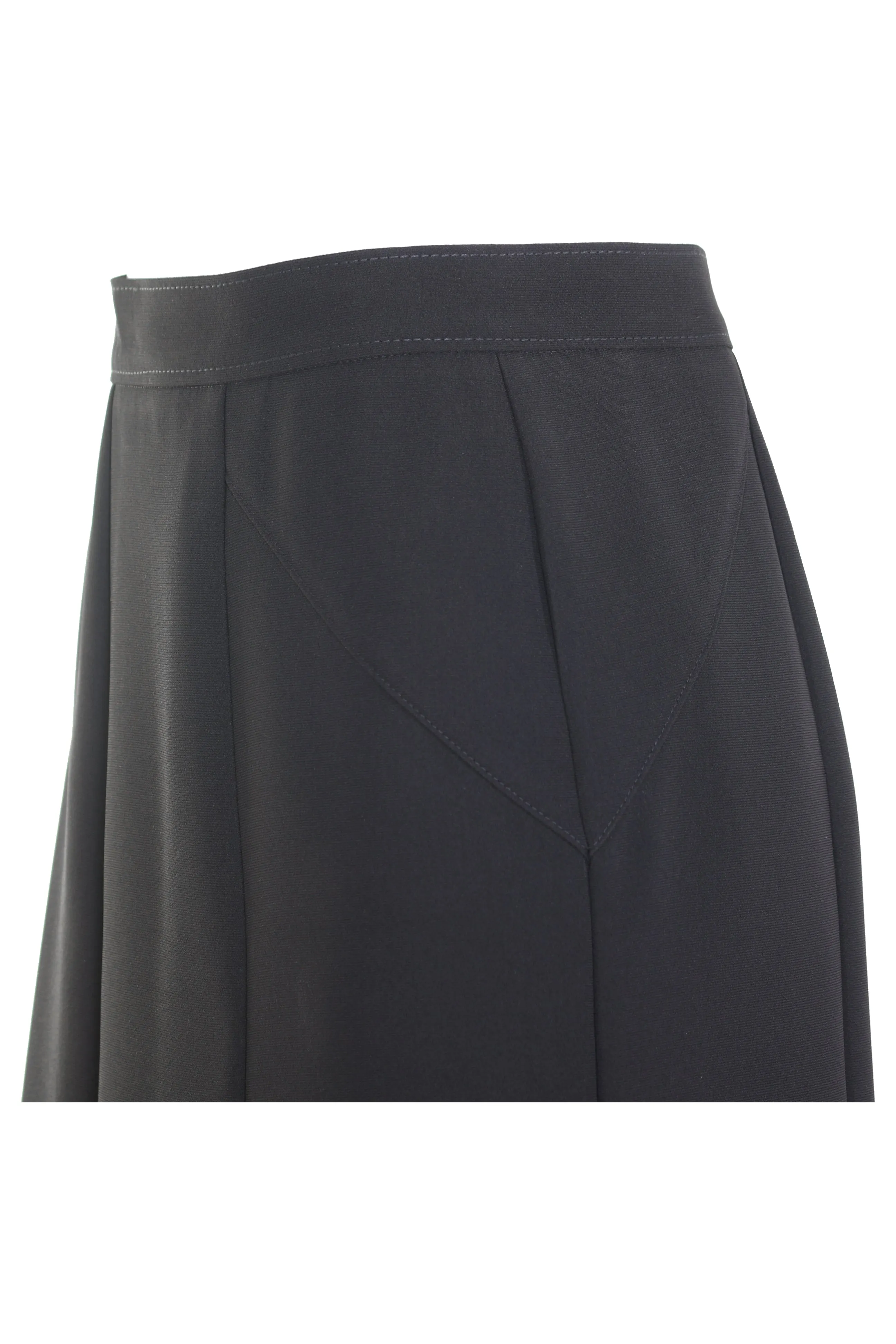 Busy Clothing Women Flared Panelled Skirt Black