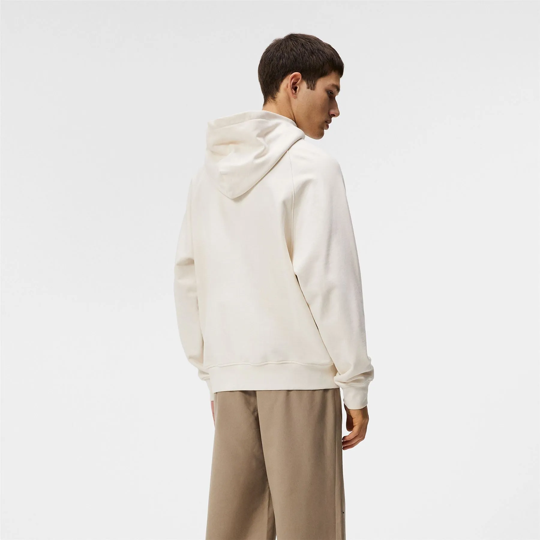 Callan Relaxed Fit Cotton Jersey Bridge Hoodie Cloud White - SS24