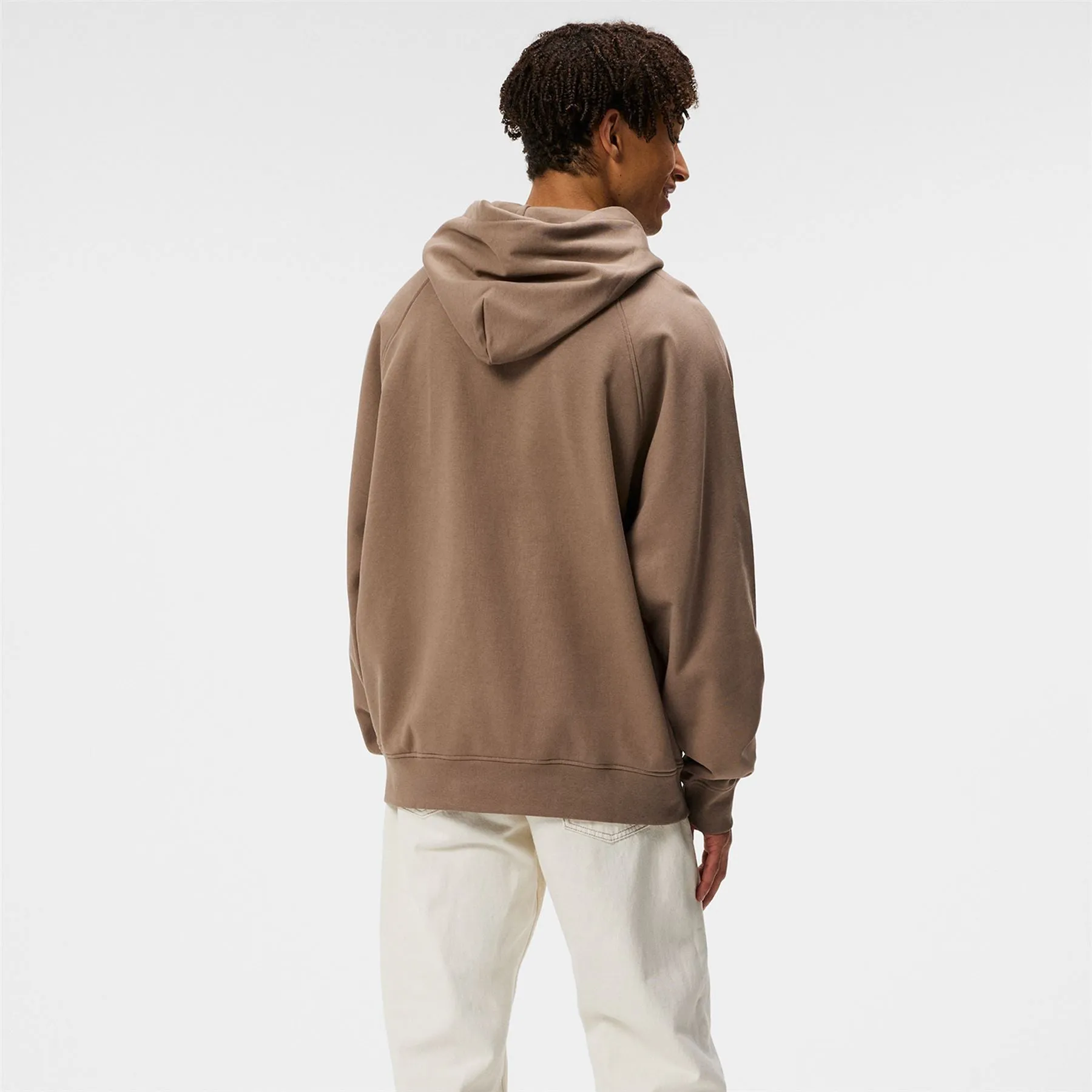 Callan Relaxed Fit Cotton Jersey Bridge Hoodie Walnut - SS24