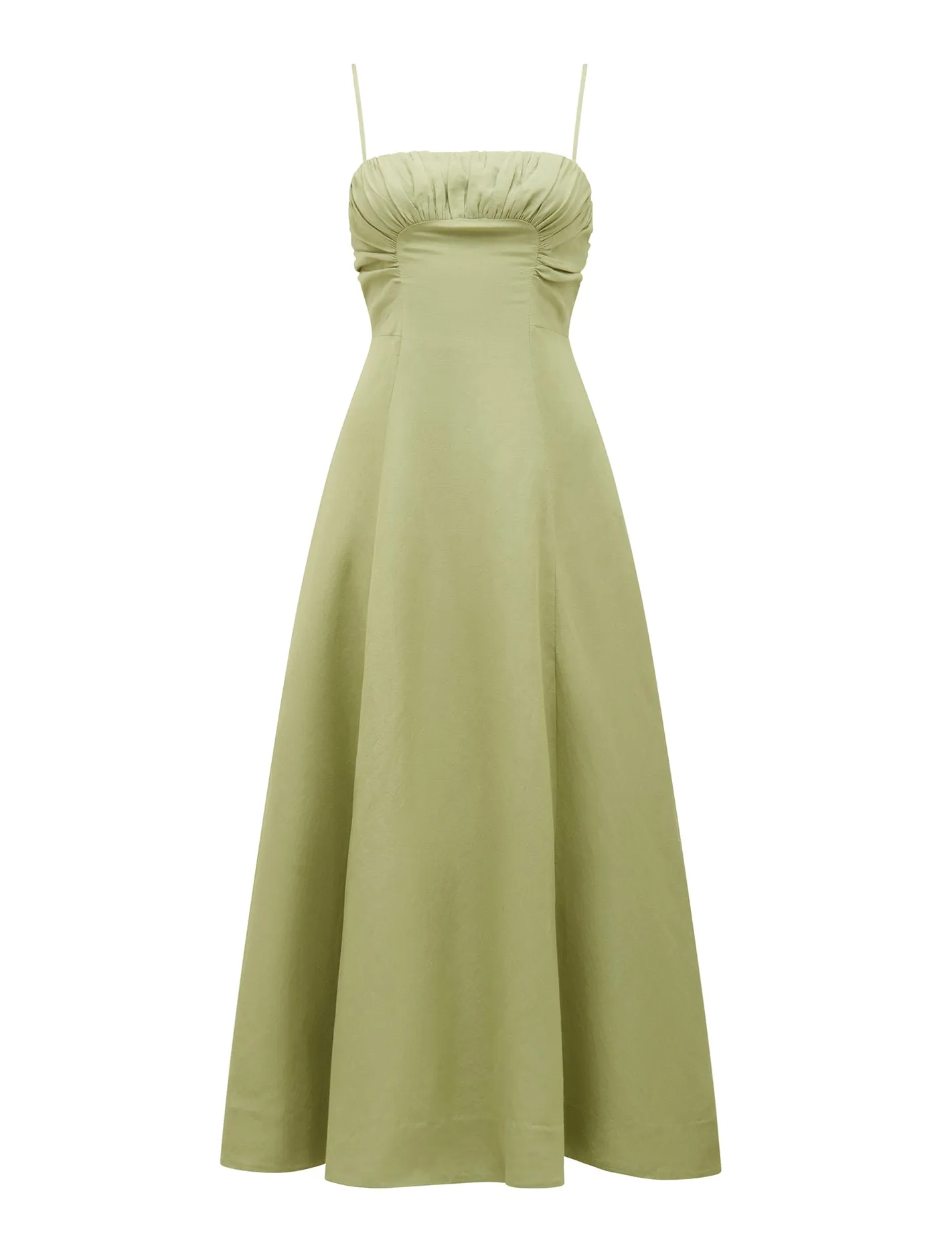 Camilla Strappy Ruched Midi Dress