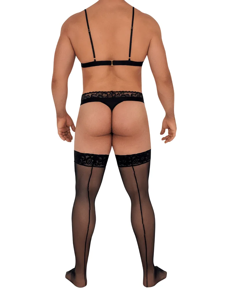 Candyman 99581 Harness-thongs Outfit Black