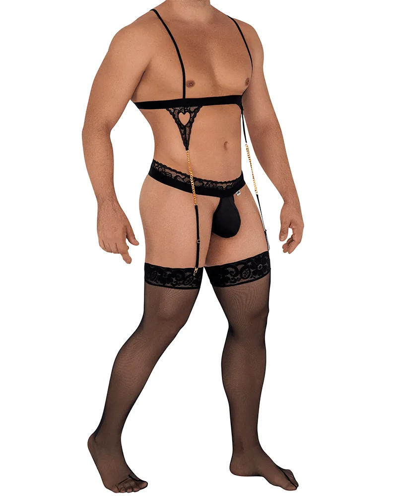 Candyman 99581 Harness-thongs Outfit Black