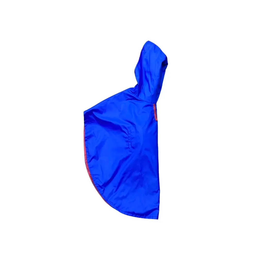 Cape Style Dog Raincoat (Blue)