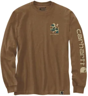 Carhartt Camo Logo Graphic Sweatshirt, light brown