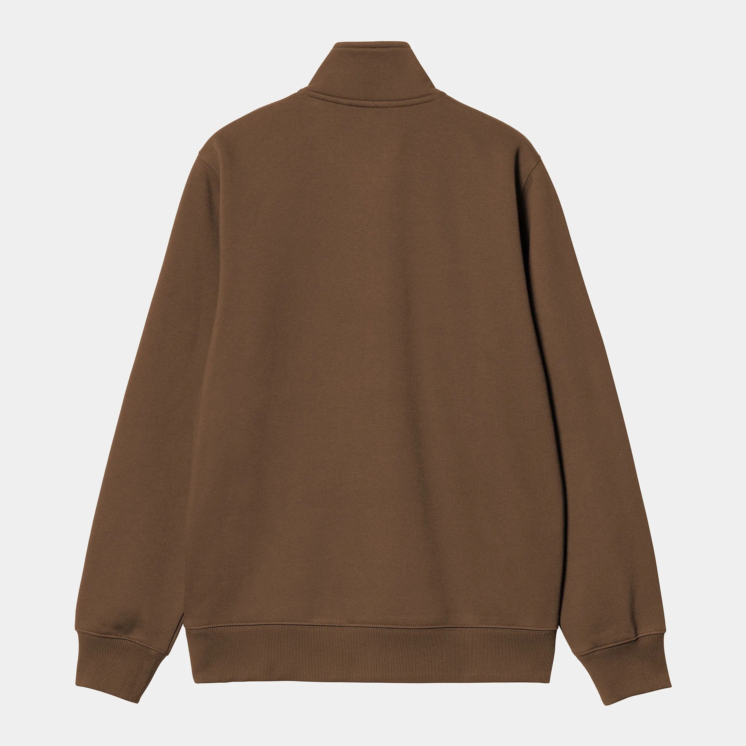 Carhartt WIP - Chase Neck Zip Sweatshirt - Chocolate / Gold