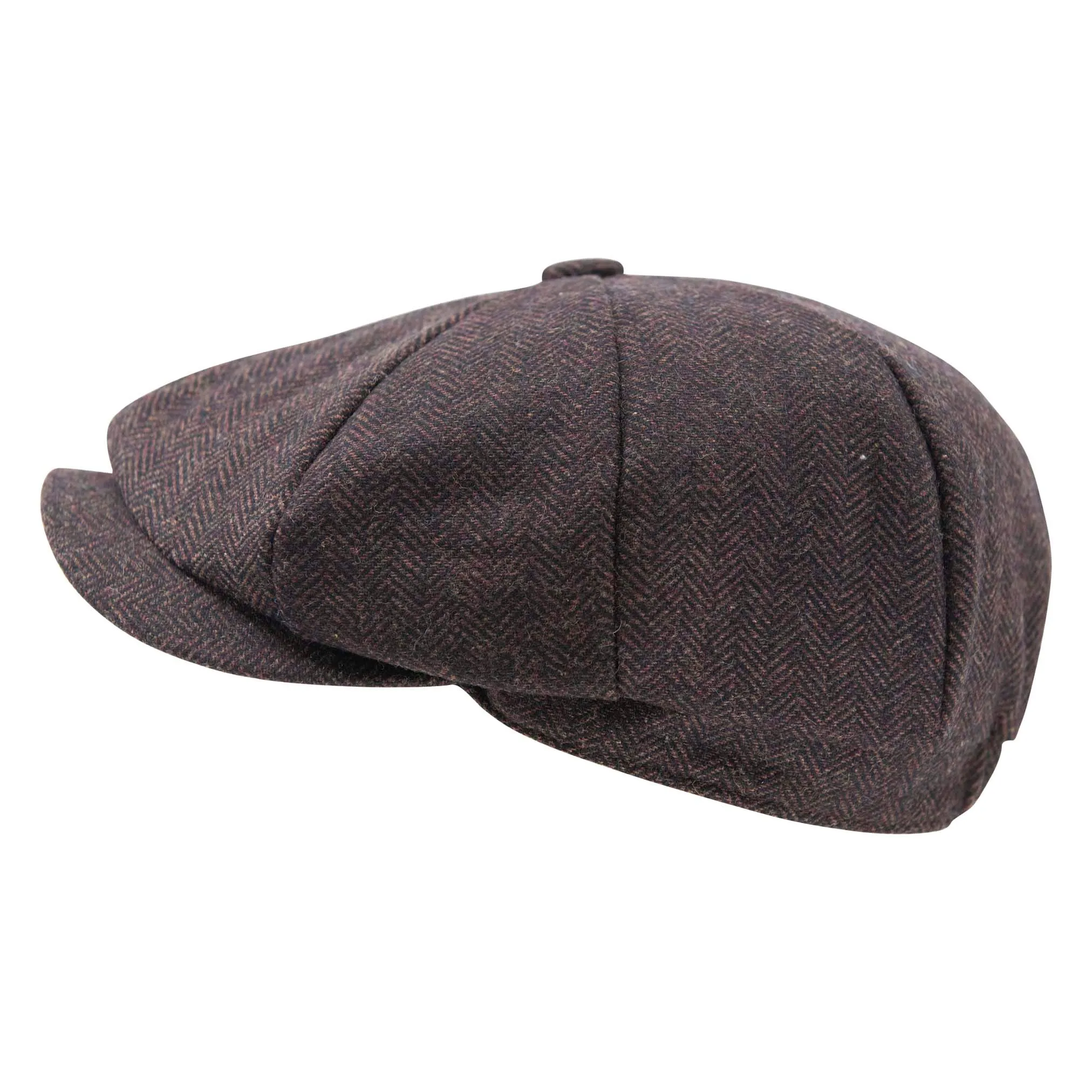 Carlyle Herringbone Newsboy Cap