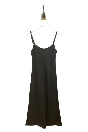 Classic Petal Slip Dress in Coal