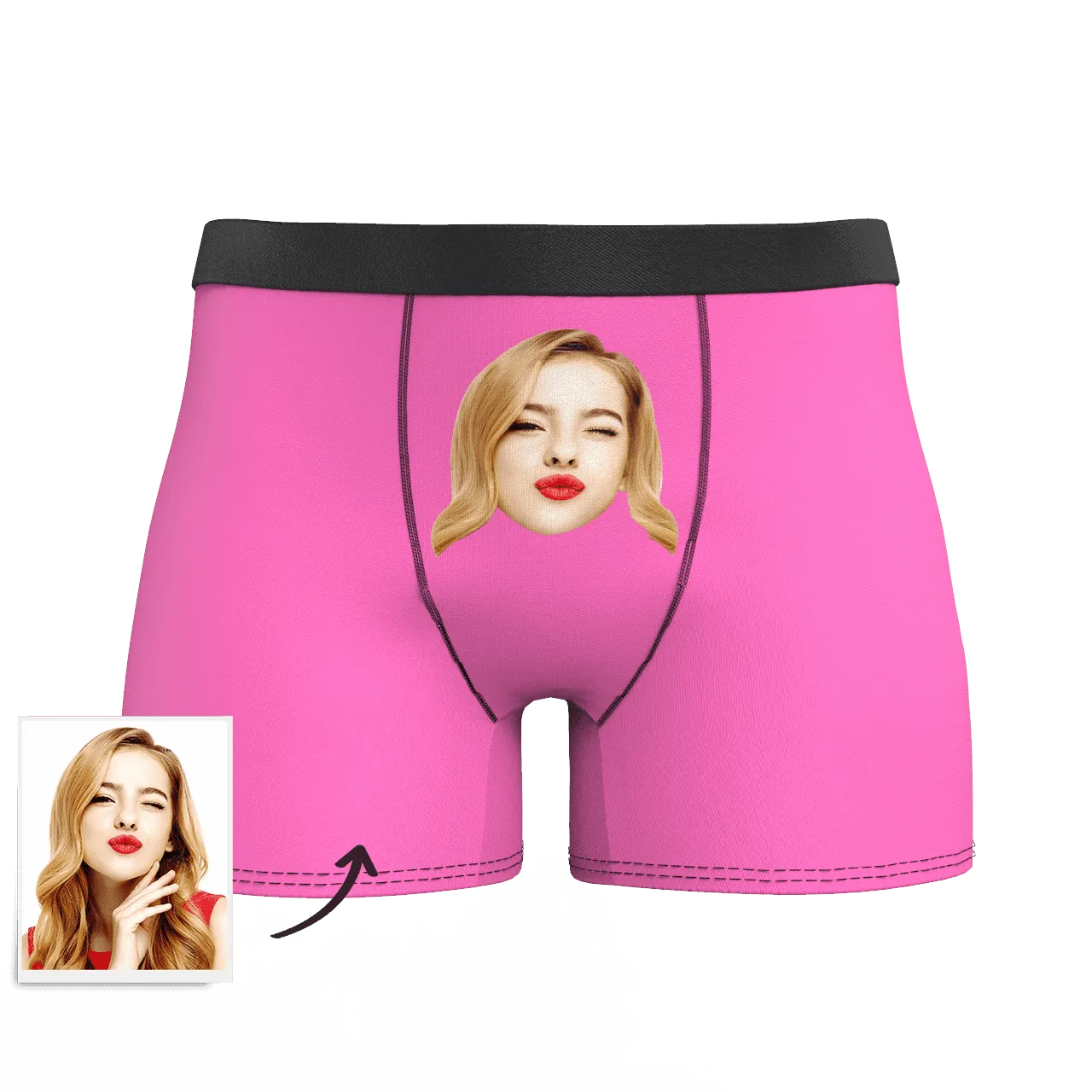 Custom Face Colorful Boxer Shorts, Custom Underwear For Men