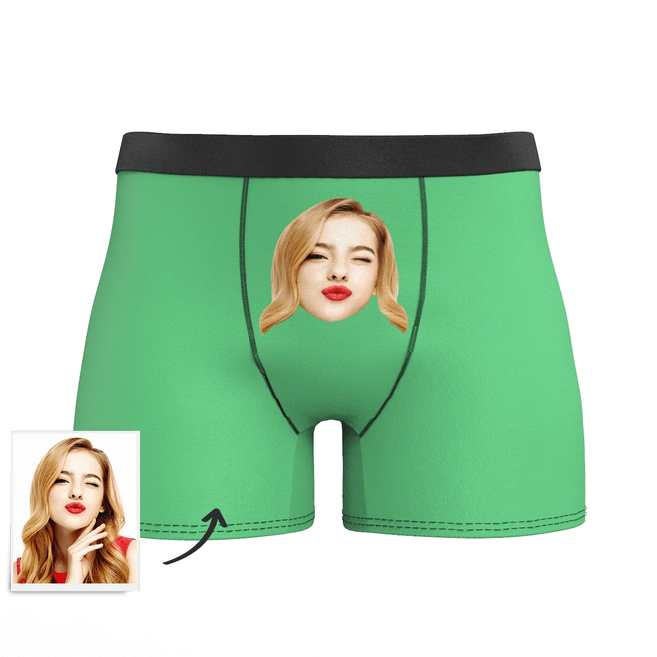 Custom Face Colorful Boxer Shorts, Custom Underwear For Men