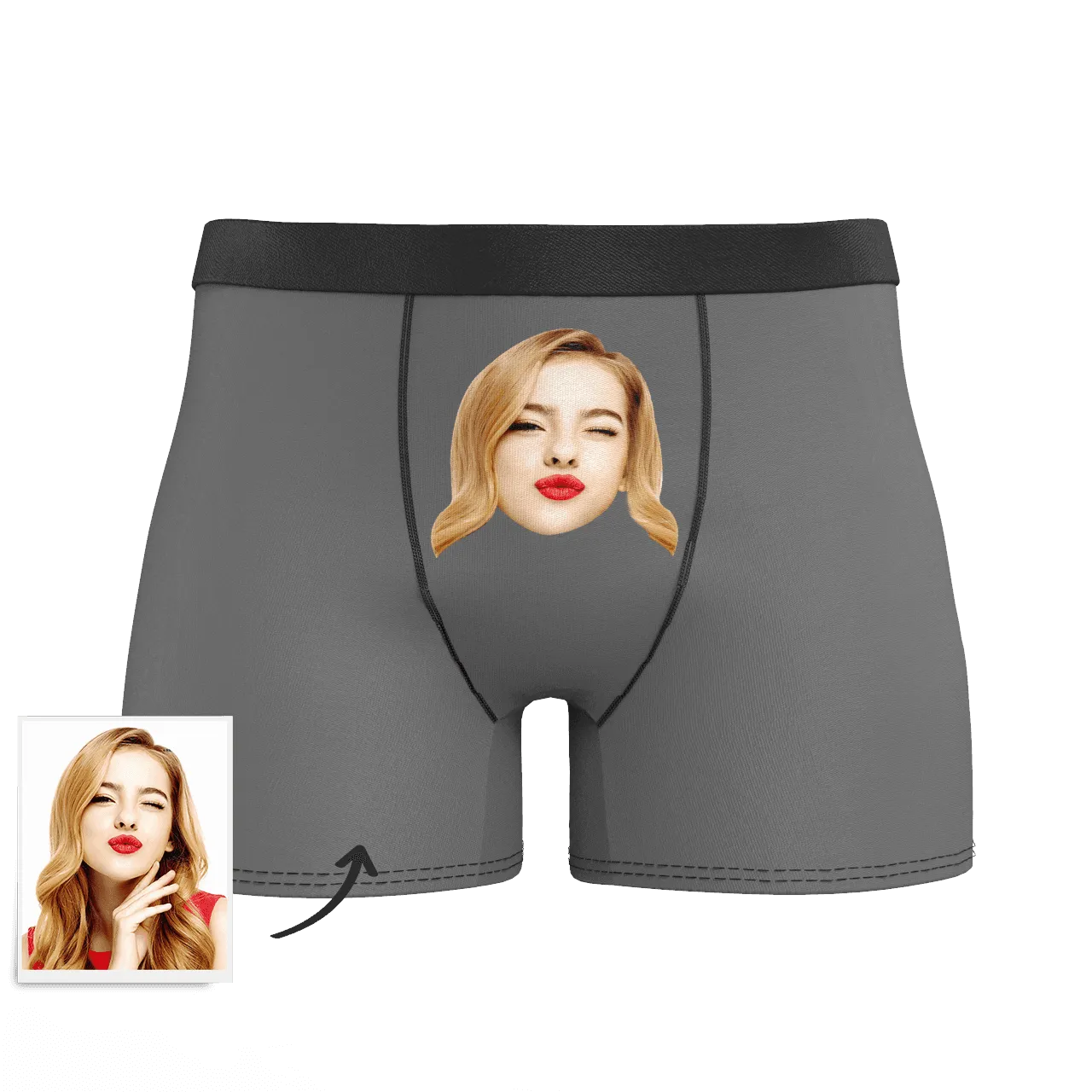 Custom Face Colorful Boxer Shorts, Custom Underwear For Men