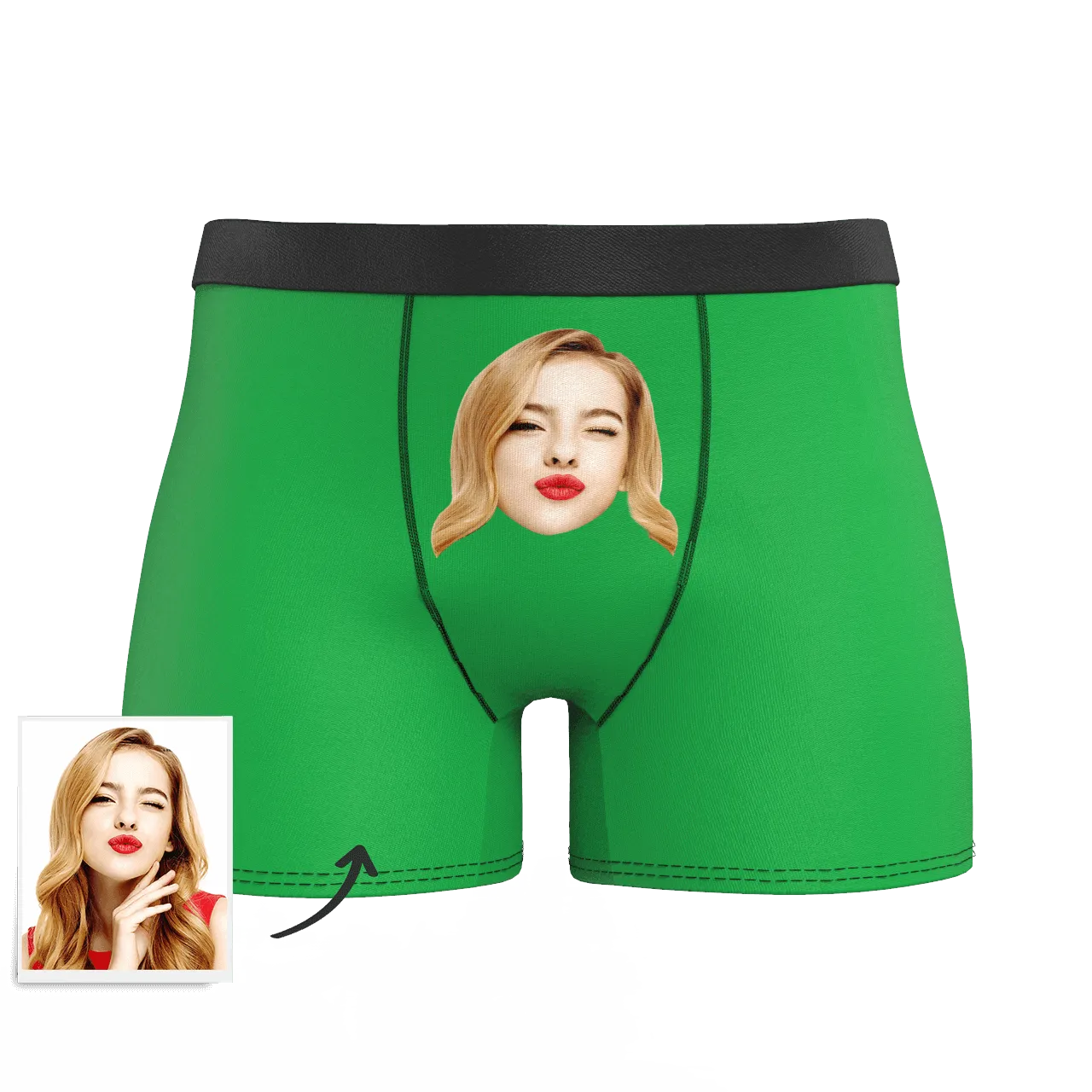 Custom Face Colorful Boxer Shorts, Custom Underwear For Men