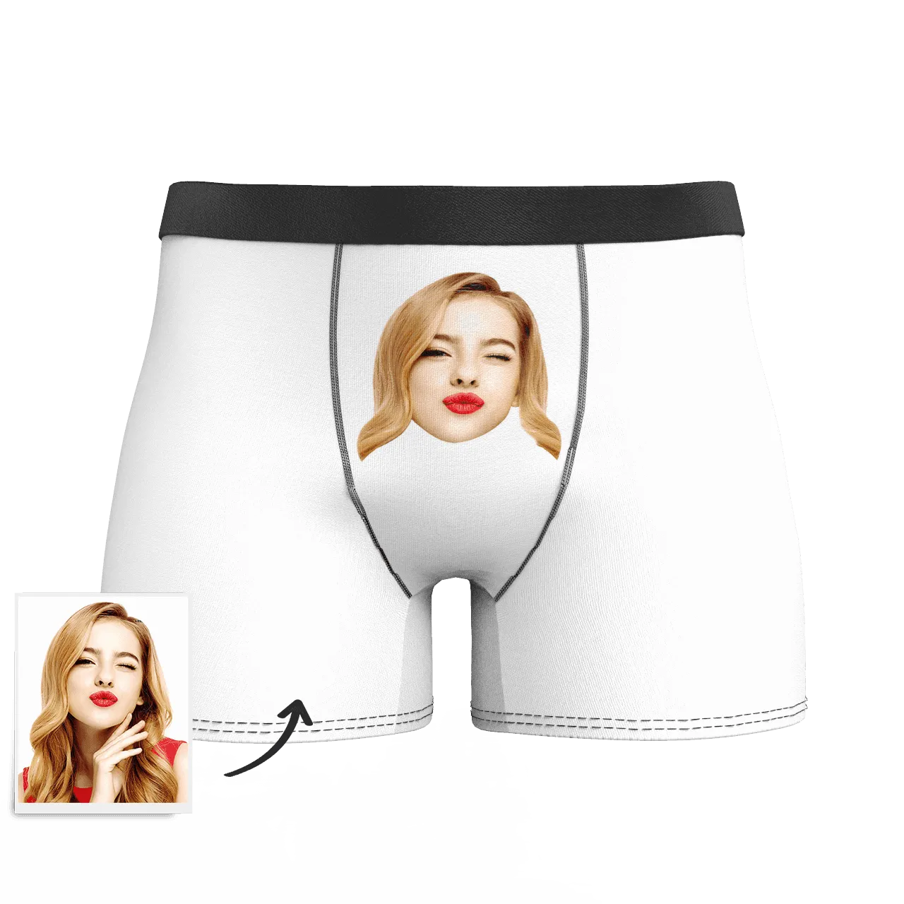 Custom Face Colorful Boxer Shorts, Custom Underwear For Men