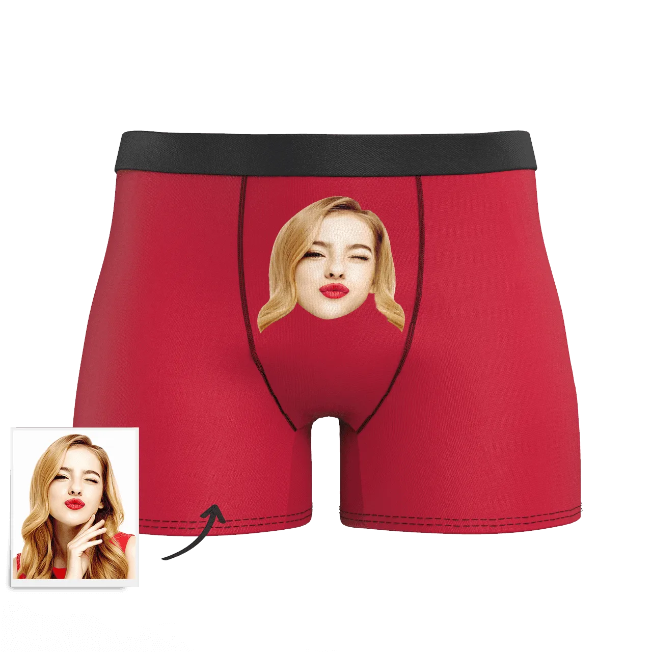 Custom Face Colorful Boxer Shorts, Custom Underwear For Men