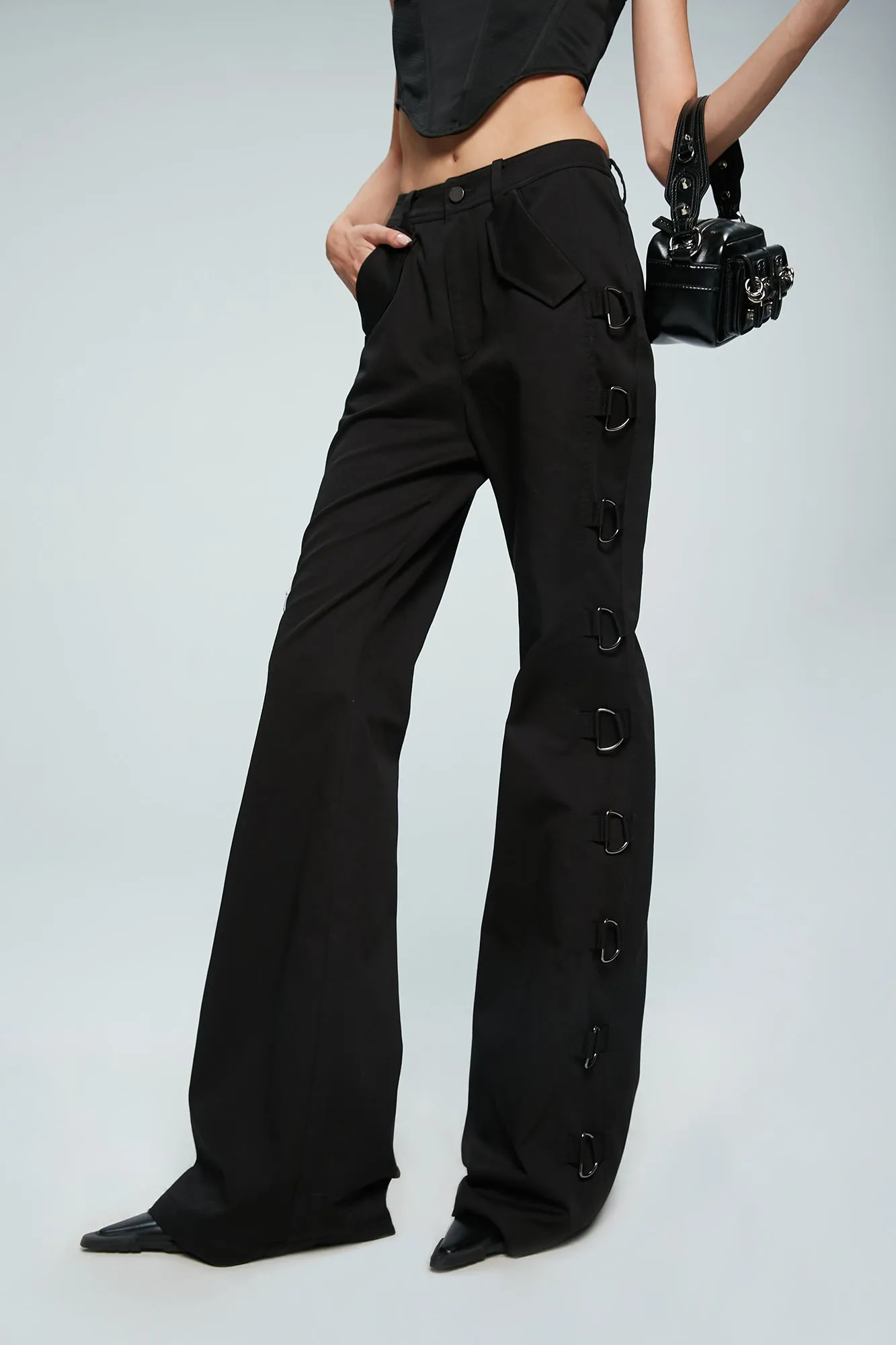 D-button bell bottoms