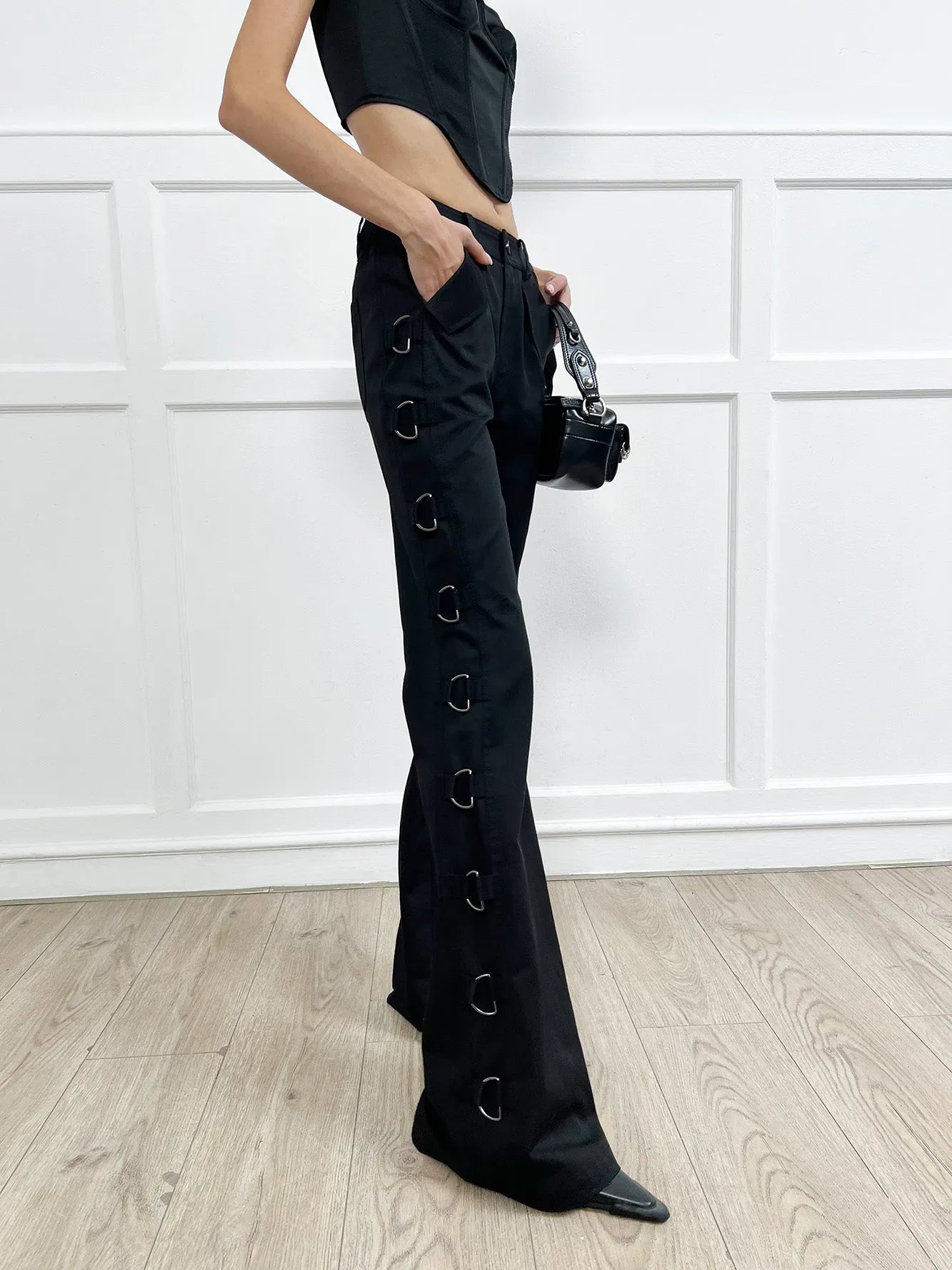 D-button bell bottoms