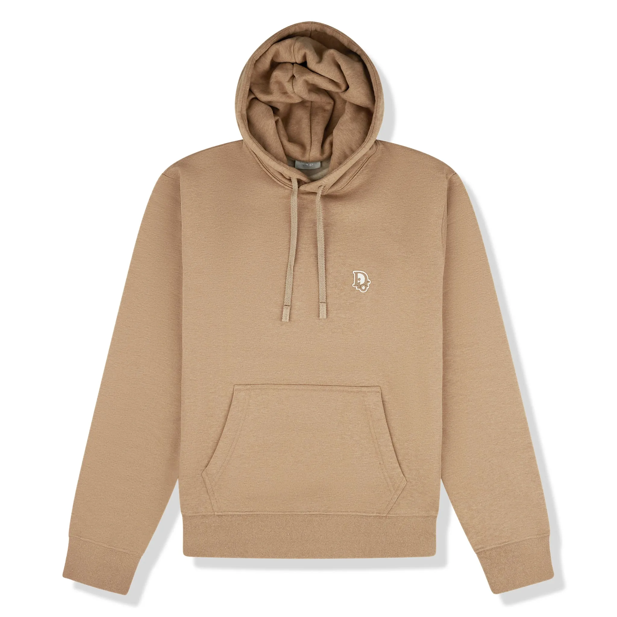 Dior Oblique Patch Cashmere And Wool Beige Hoodie