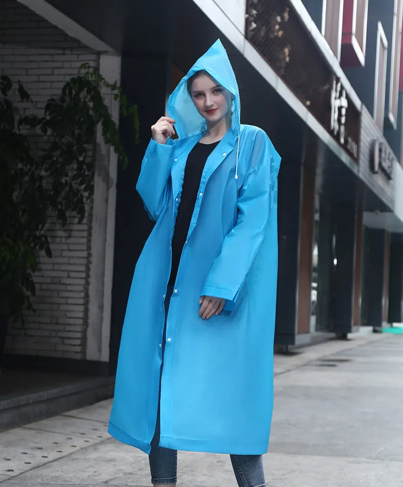 Fashionable Full Body EVA Raincoat with Waterproof and Thickened Design, HG0017