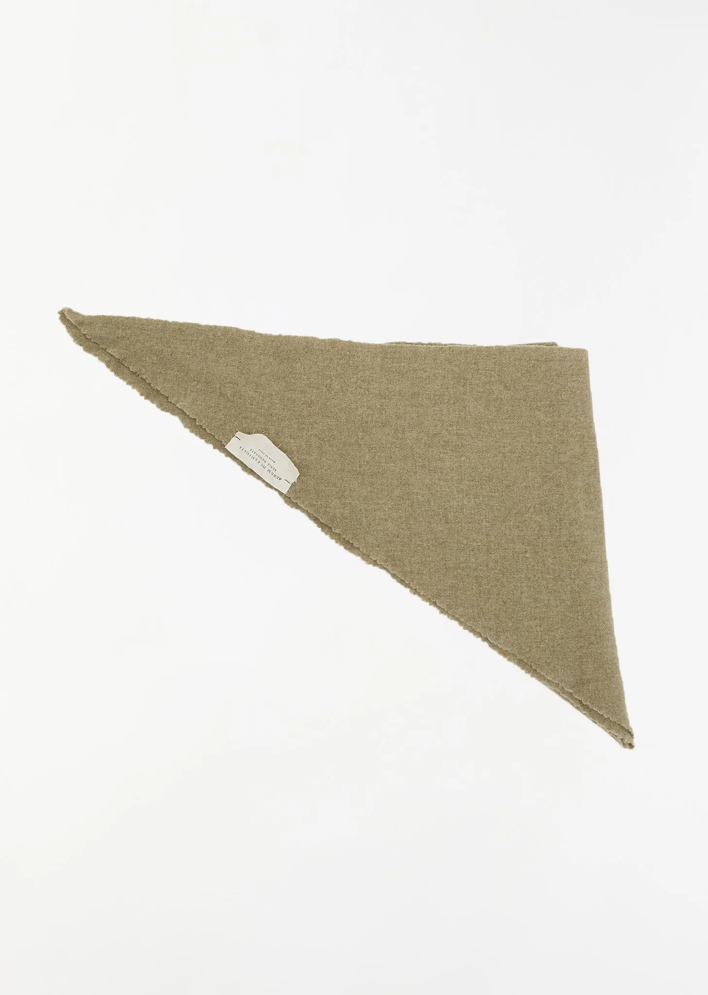 Felted Triangle Scarf SW — Olive