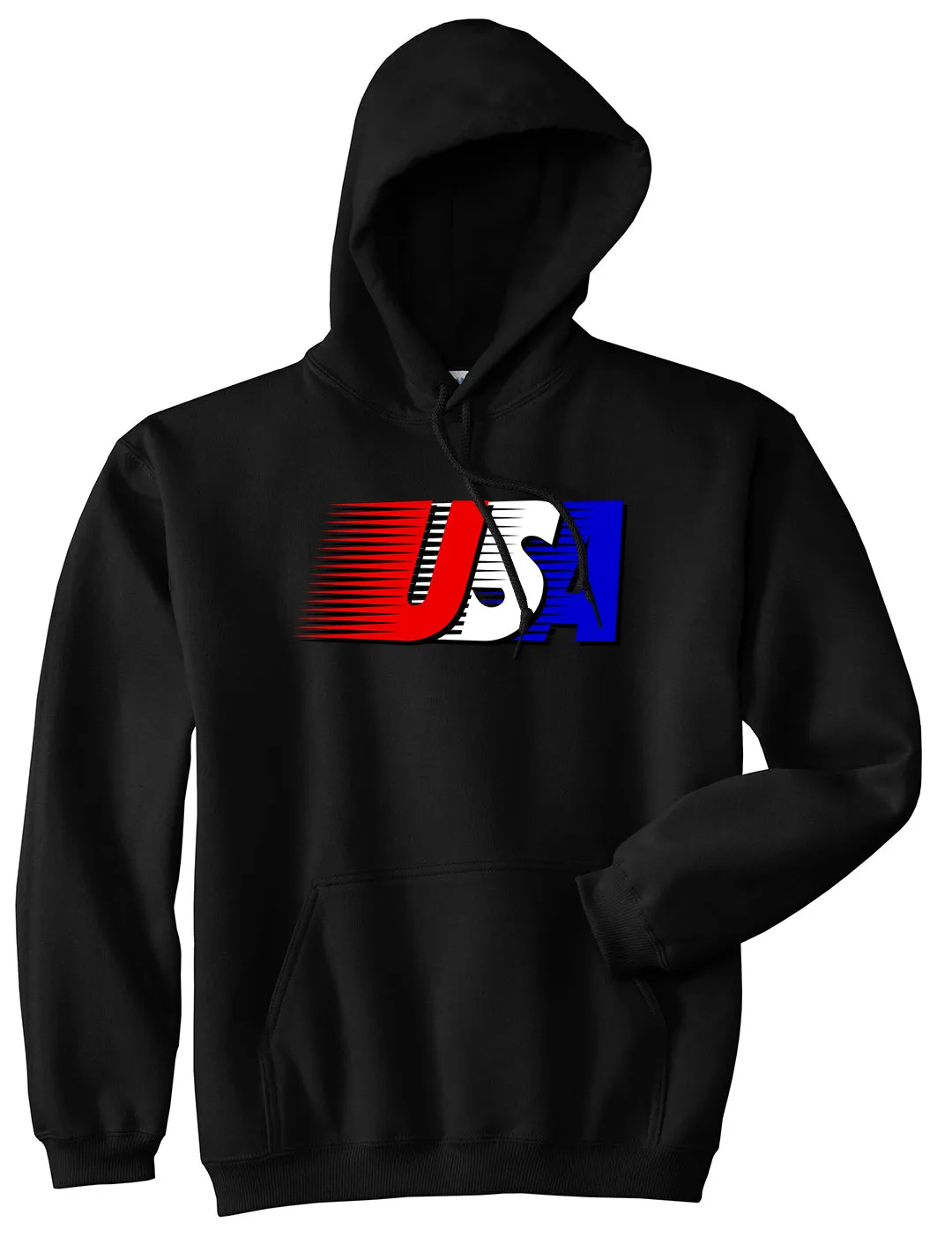 Fourth Of July USA Mens Pullover Hoodie