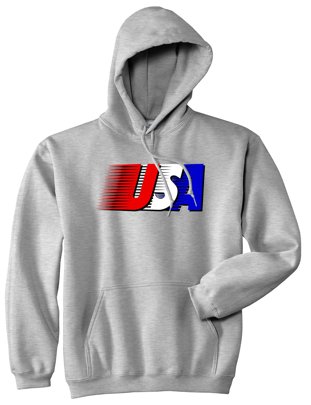 Fourth Of July USA Mens Pullover Hoodie