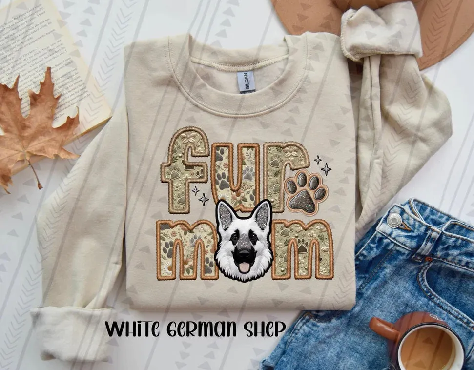 Fur Mom German Shepherd Dog  Sweatshirt  - Natural Stone