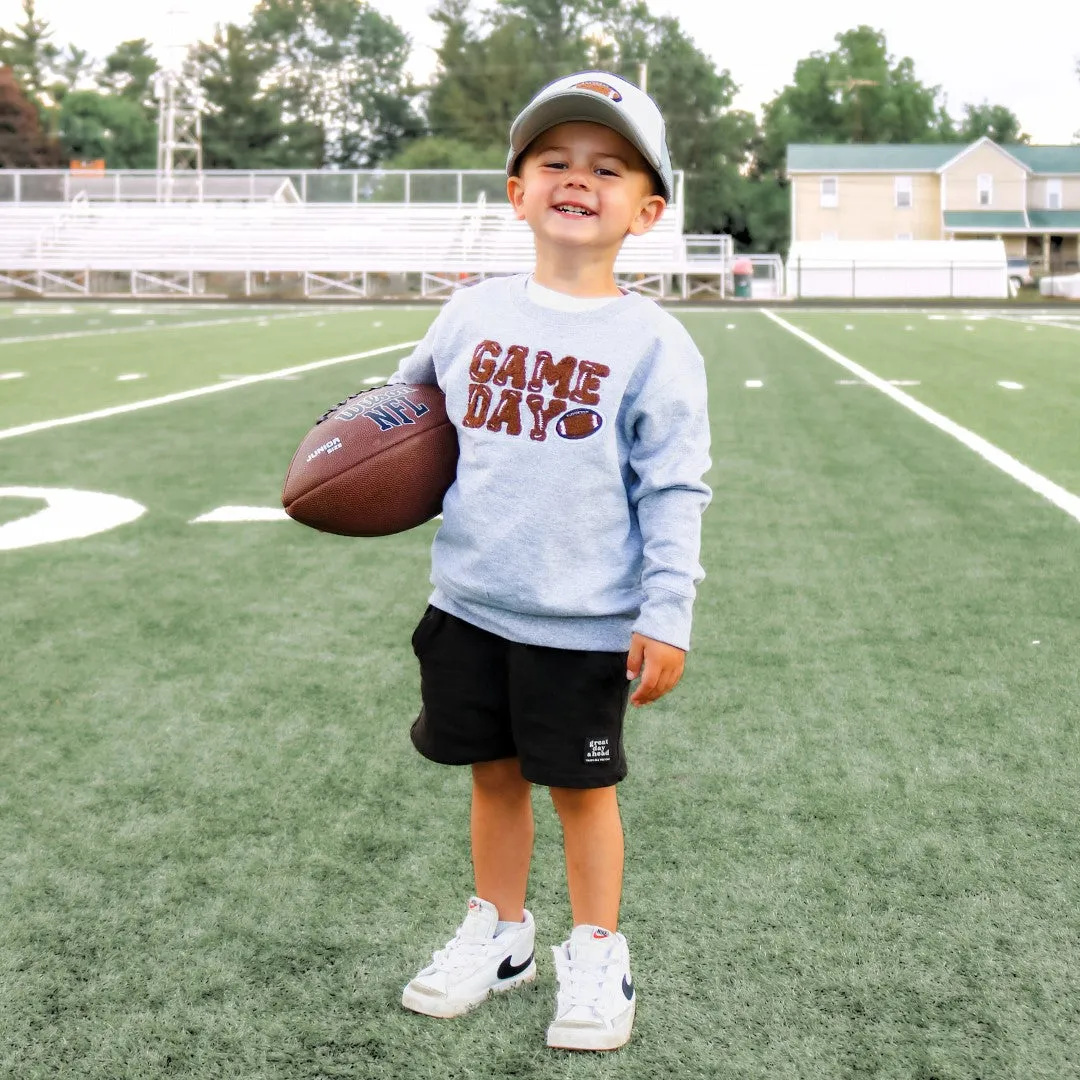 Game Day Patch Sweatshirt - Gray