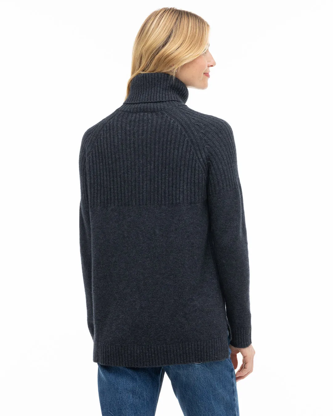 Half Ribbed Turtleneck