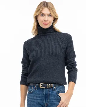 Half Ribbed Turtleneck