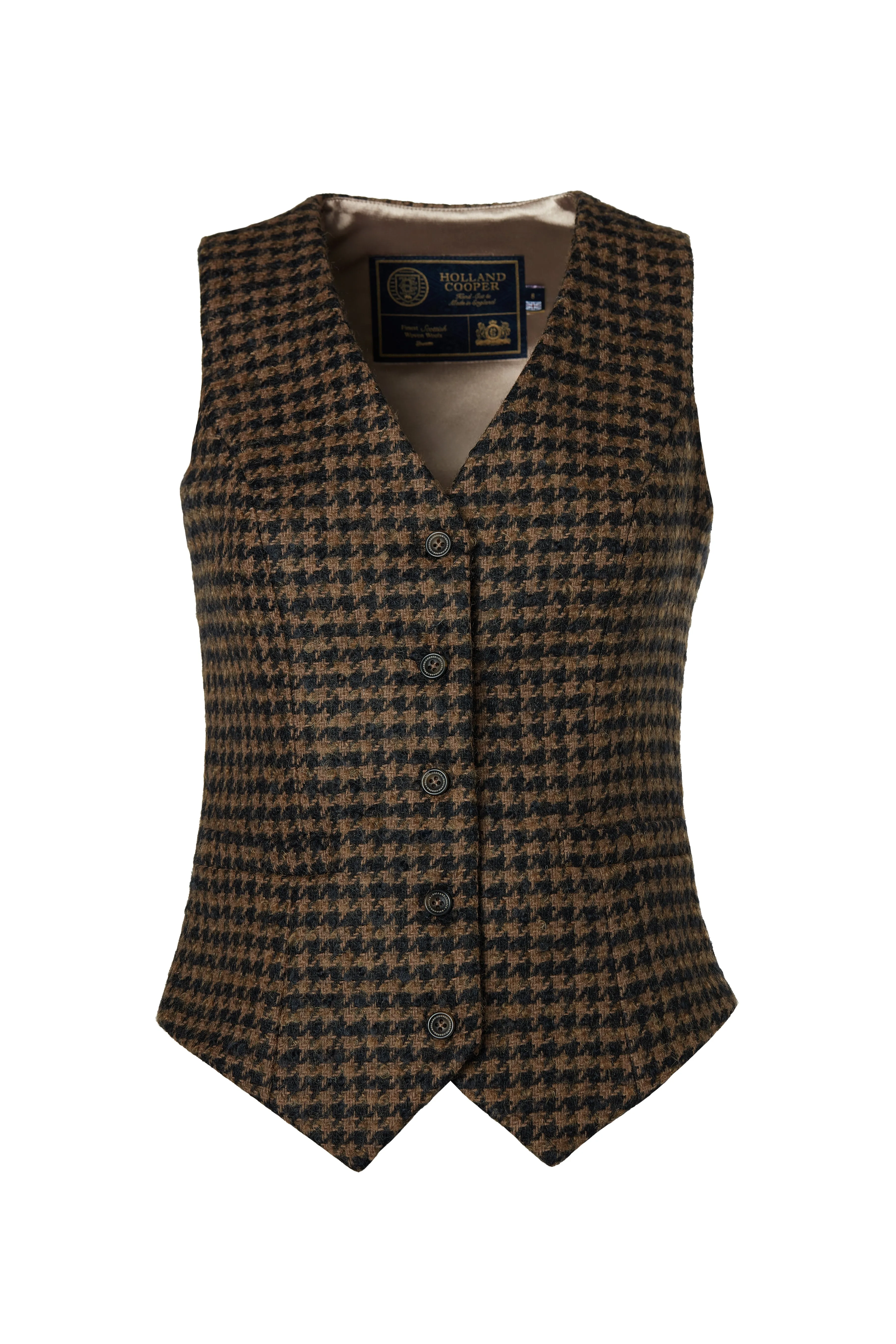 Hampton Waistcoat (Chocolate Houndstooth)