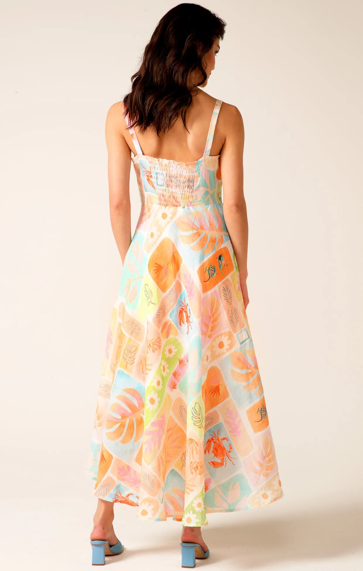 Hawaian Sunset Maxi - Tropical Pastels